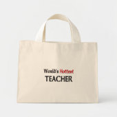 Der heißeste Lehrer der Welt Mini Stoffbeutel (Vorne)