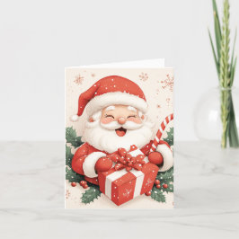 Der heitere Moment des Weihnachtsmanns Feiertagskarte