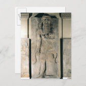 Der Held Gilgamesh mit einem Löwen Postkarte (Vorne/Hinten)