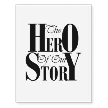 Der Held unserer vorübergehenden Tätowierung der