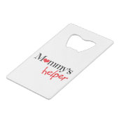 Der Helfer der Mama Geldbeutel Flaschenöffner (Rückseite Schrägansicht)