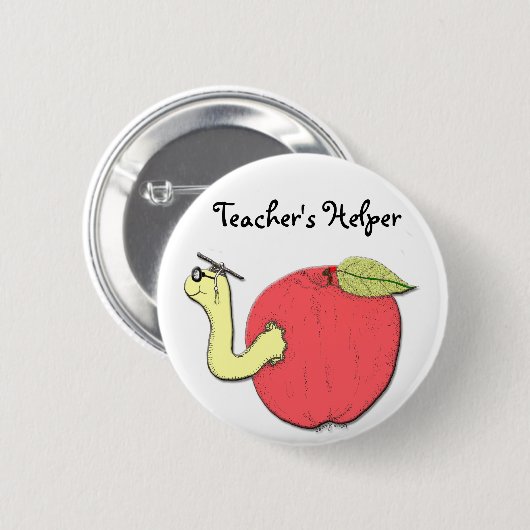 Der Helfer-Knopf des Lehrers Button (Vorne & Hinten)