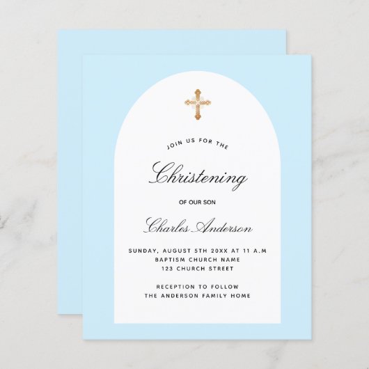 Der hellblaue Bogen der Taufe (Vorne/Hinten)