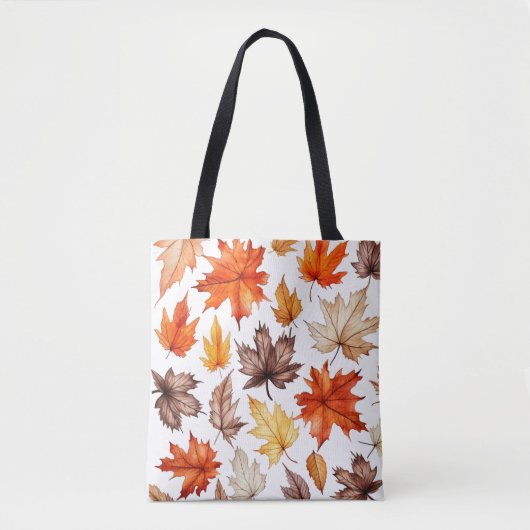Der helle Herbst hinterlässt eine botanische Illus Tasche (Vorderseite)