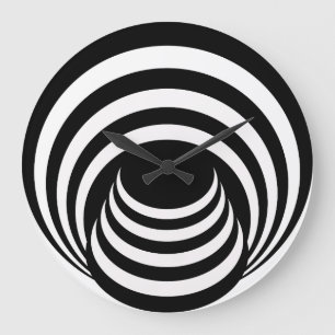 DER HELLE KEGEL: Zeit-raum u. unbegrenzte Große Wanduhr