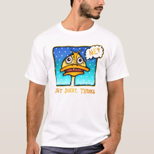 Der helle T - Shirt der Männer - gerade DUCKY Dank (Vorderseite)