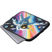 Der helle und farbenfrohe Weltraum Laptopschutzhülle (Vorne Knopf)