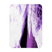 Der helle, violette und lila Strand Magnet (Vertikal)