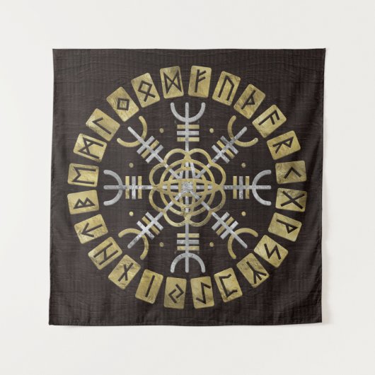 Der Helm der Ehrfurcht Wandteppich (Vorderseite)