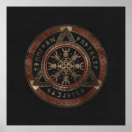 Der Helm des ehrfürchtigen schwarzen und roten Led Poster (Vorne)