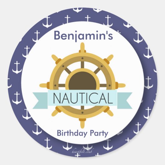 Der Helmsticker Runder Aufkleber (Vorderseite)