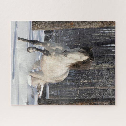 Der Hengst im Snow Runs Puzzle (Horizontal)