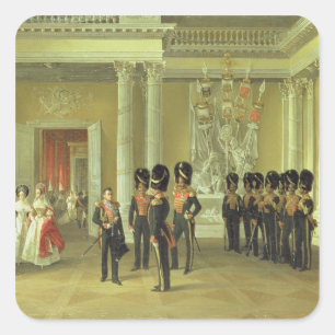 Der Heraldische Saal im Winterpalast, St. Quadratischer Aufkleber