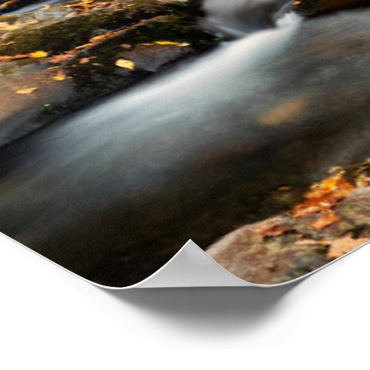 Der Herbst am Großen Bach Poster (Ecke)