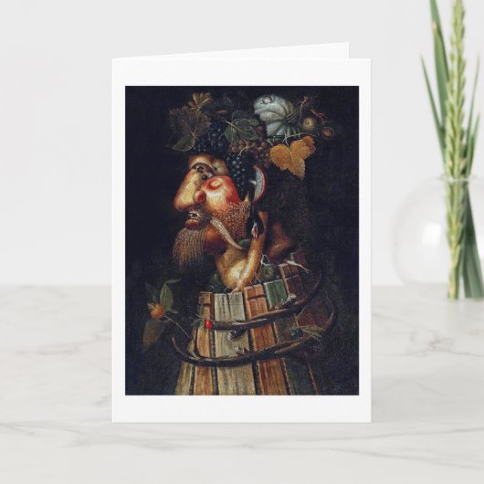 Der Herbst, Arcimboldo Karte (Vorderseite)