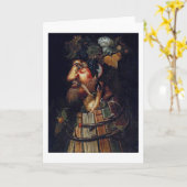 Der Herbst, Arcimboldo Karte (Gelbe Blume)