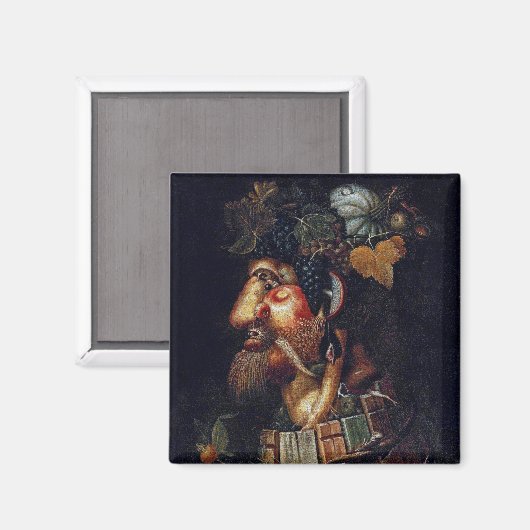 Der Herbst, Arcimboldo Magnet (Vorderseite/Rückseite)