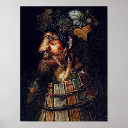 Der Herbst, Arcimboldo Poster (Vorne)