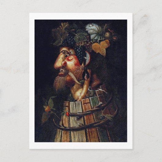 Der Herbst, Arcimboldo Postkarte (Vorderseite)