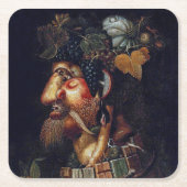 Der Herbst, Arcimboldo Rechteckiger Pappuntersetzer (Vorderseite)