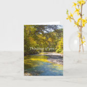 Der Herbst beim busiek painterly Denken Sie an Ihr Karte (Gelbe Blume)