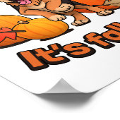 Der Herbst-Berg-Welpe Poster (Ecke)