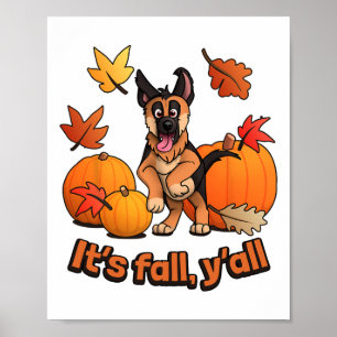 Der Herbst-Berg-Welpe Poster