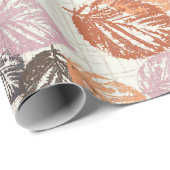 Der Herbst Blätter auf Beige. Geschenkpapier (Rolleneckpunkt)