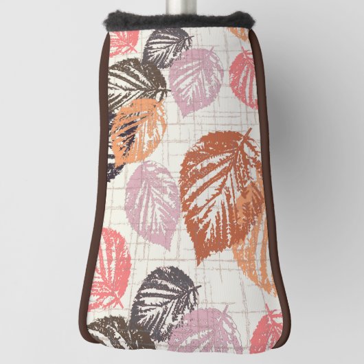 Der Herbst Blätter auf Beige. Golf Headcover (Rotieren 90)