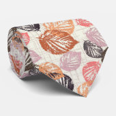 Der Herbst Blätter auf Beige. Krawatte (Gerollt)