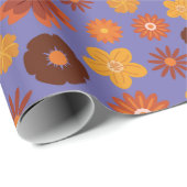 Der Herbst blüht rustikal nahtloser Erntedank Geschenkpapier (Rolleneckpunkt)