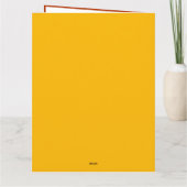 Der Herbst bringt glücklichen Erntedankfest Karte (Rückseite)