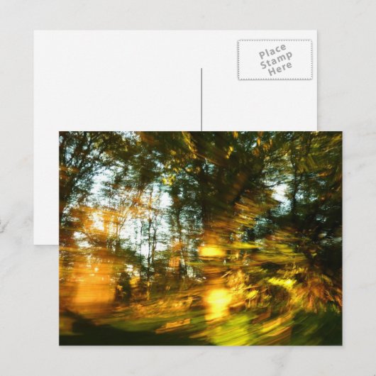 Der Herbst dämmert! Postkarte (Vorne/Hinten)