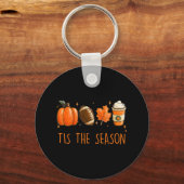 Der Herbst der Jahreszeit - Der Pumpkaffee L Schlüsselanhänger (Vorderseite)