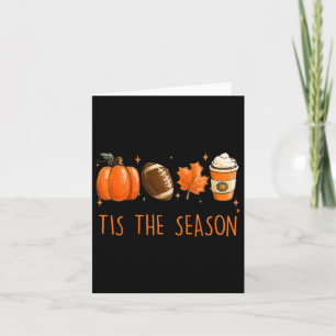 Der Herbst der Saison - der Herbst-Fußball-Kürbisk Karte