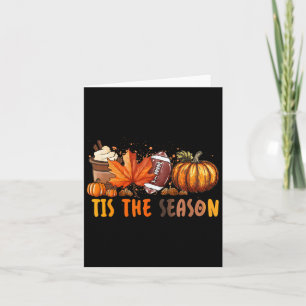 Der Herbst der Saison - der Herbst-Fußball-Kürbisk Karte