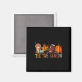 Der Herbst der Saison ist dank der Saison, in der  Magnet (Vorderseite/Rückseite)