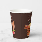 Der Herbst des Erntedankens fällt nach Maß Pappbecher (Rechts)