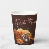 Der Herbst des Erntedankens fällt nach Maß Pappbecher (Vorderseite)