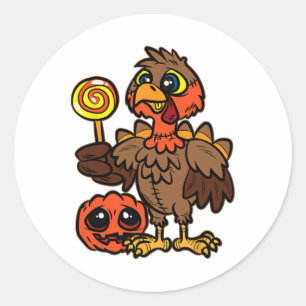 Der Herbst des Erntedanks in der Türkei oder der T Runder Aufkleber