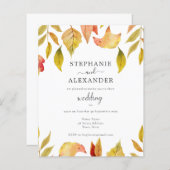 Der Herbst des Haushalts lässt die Einladung zur H (Vorne/Hinten)