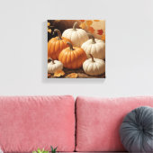 Der Herbst: Eine Symphonie der Pumpkins-Leinwand Leinwanddruck (Insitu (Wohnzimmer))