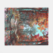 Der Herbst erstreckt sich über Wälder mit roten Bl Fleecedecke (Vorderseite (Horizontal))