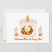 "Der Herbst glüht in jeder Seite Einladung (Vorderseite)