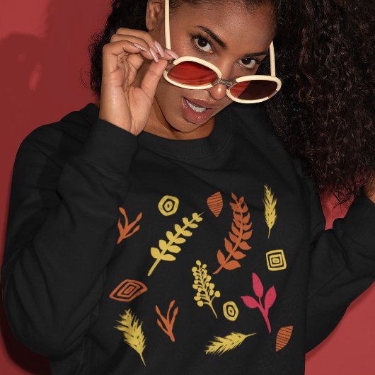 Der Herbst hinterlässt abstraktes Design Sweatshirt