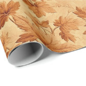 Der Herbst hinterlässt das moderne Toile de Jouy M Geschenkpapier (Rolleneckpunkt)