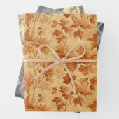 Der Herbst hinterlässt das moderne Toile de Jouy M Geschenkpapier Set (Beispiel)
