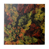 Der Herbst hinterlässt die Keramik. Fliese (Vorderseite)