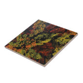 Der Herbst hinterlässt die Keramik. Fliese (Seite)