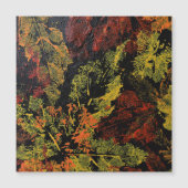 Der Herbst hinterlässt die Magnetkarte (Vorderseite)